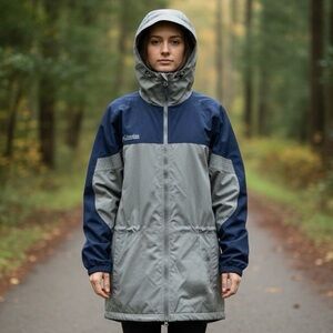 Vintage Columbia 90s Two-Tone Hiking Parka Gorpcore Retro Coat Women’s Medium